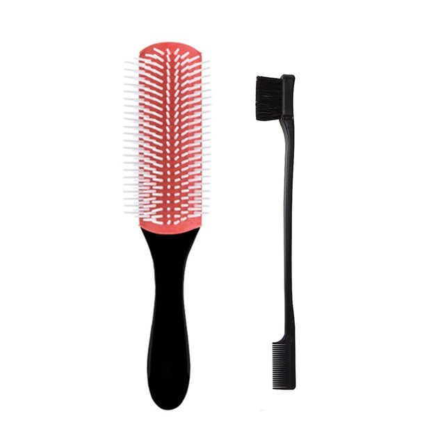 Nine Rows Comb & Eyebrow Brush Set | Massage & Styling Comb