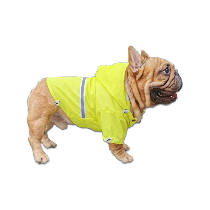 Pet reflective waterproof raincoat