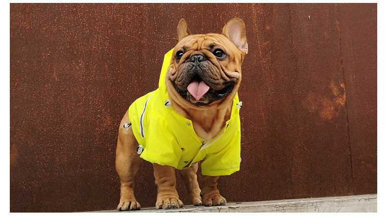 Pet reflective waterproof raincoat