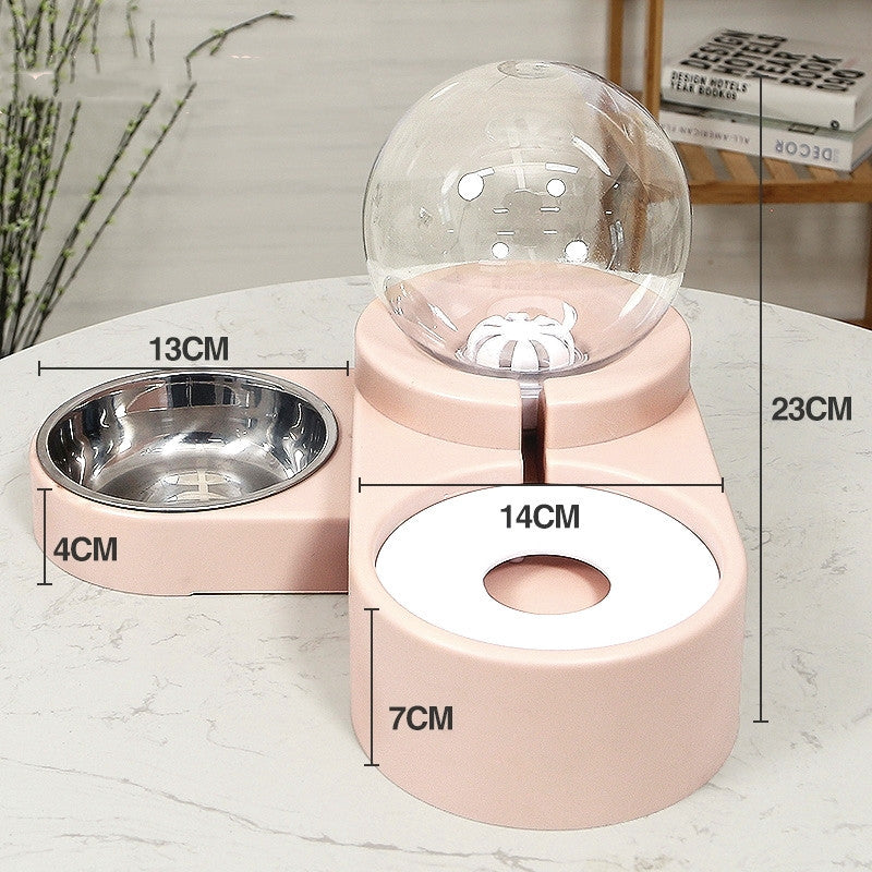 1.8L Automatic Pet Feeder & Water Fountain