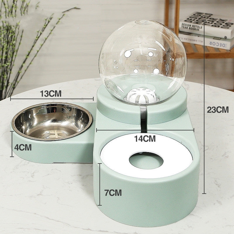 1.8L Automatic Pet Feeder & Water Fountain