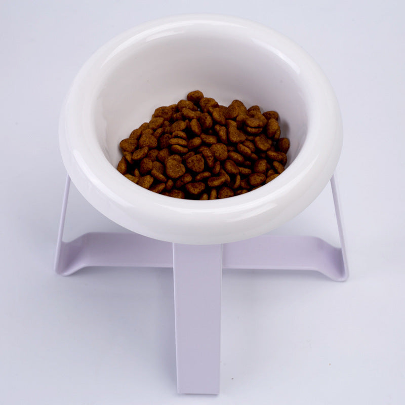 Creative Anti-Slip Pet Feeding Bowl with Iron Stand | 2-in-1 Food & Water Feeder