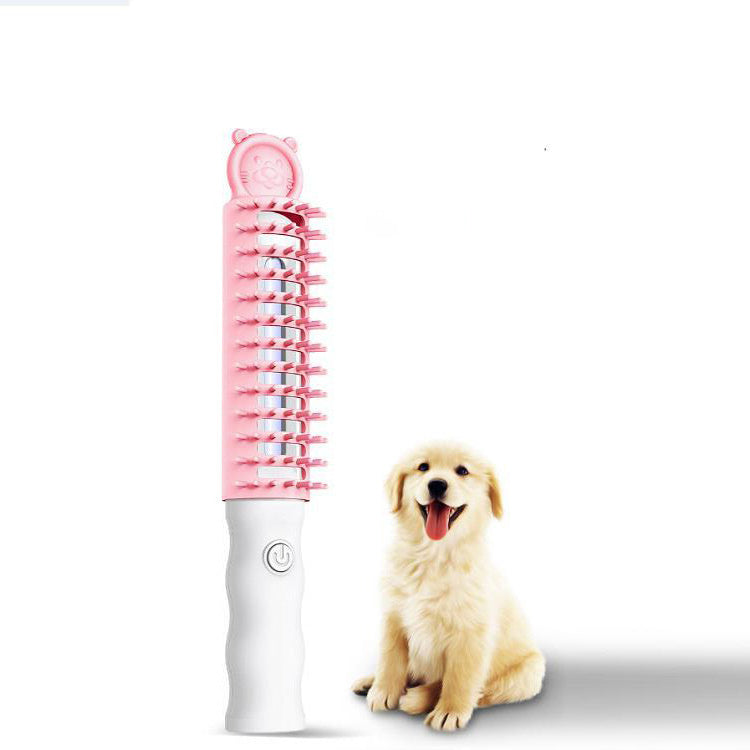 Ozone Pet Brush for Shedding & Odor Control | Electronic Grooming Brush for Dogs