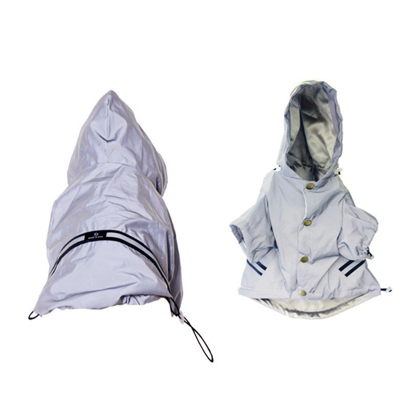 Pet reflective waterproof raincoat