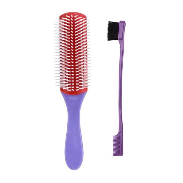 Nine Rows Comb & Eyebrow Brush Set | Massage & Styling Comb