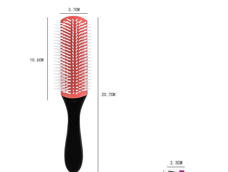 Nine Rows Comb & Eyebrow Brush Set | Massage & Styling Comb