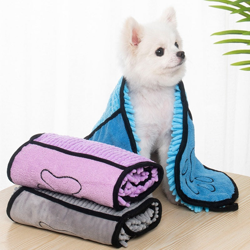 Super Absorbent Dog & Cat Towels - Quick-Drying Pet Bathrobe