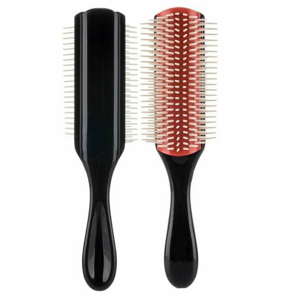 Nine Rows Comb & Eyebrow Brush Set | Massage & Styling Comb