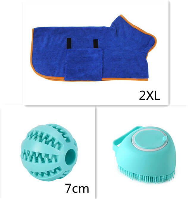 Silicone Dog Bath Massage Gloves & Shampoo Brush | Pet Grooming & Cleaning Tool for Dogs & Cats