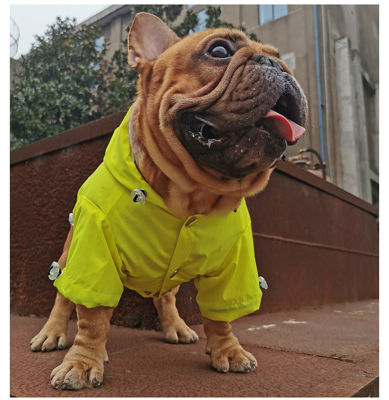 Pet reflective waterproof raincoat