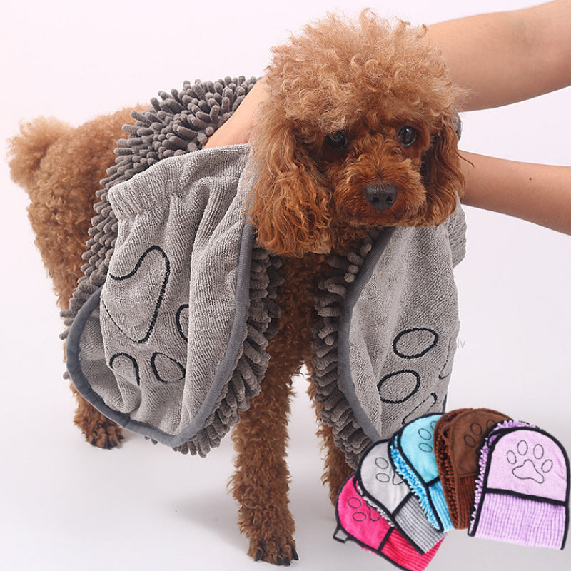 Super Absorbent Dog & Cat Towels - Quick-Drying Pet Bathrobe