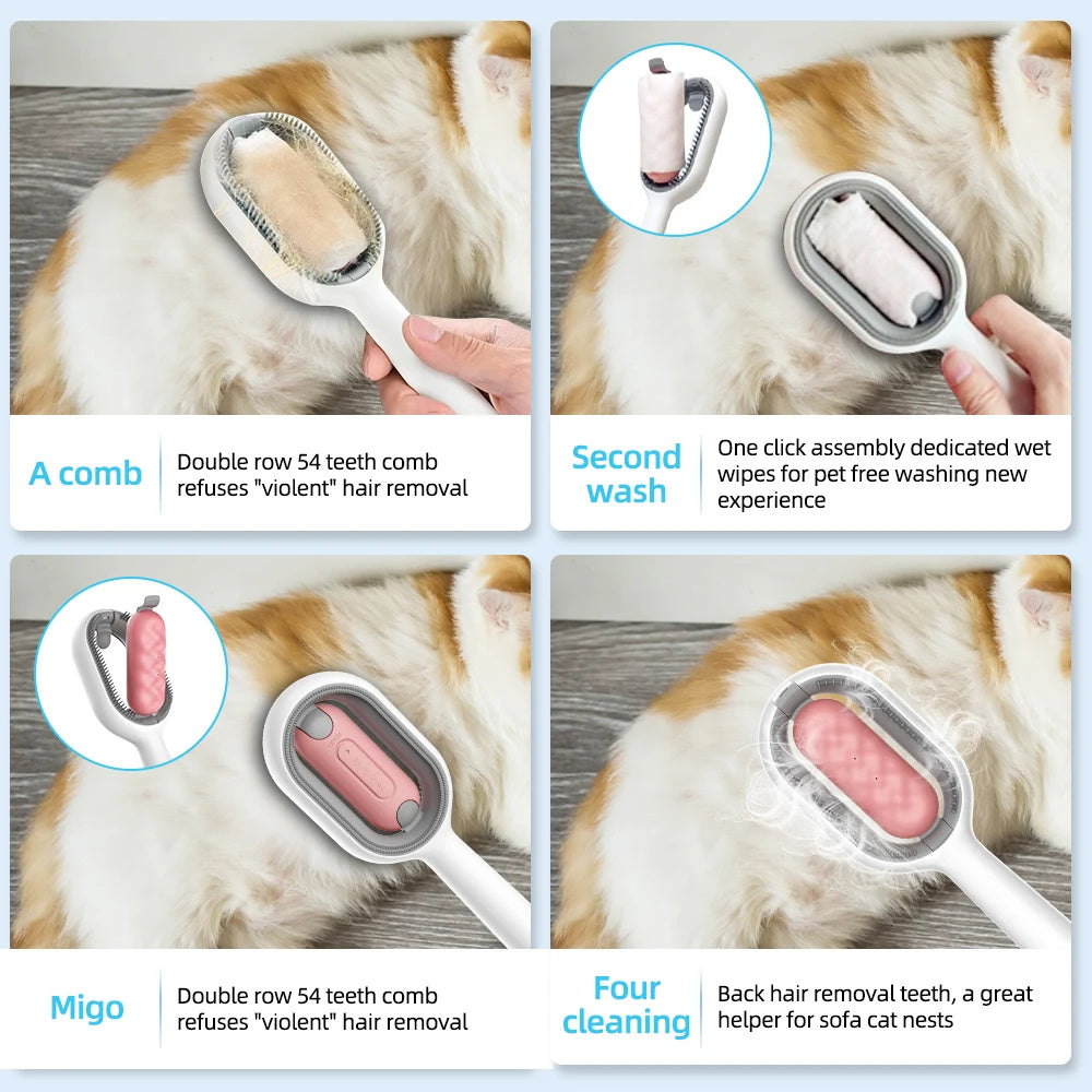 Cat Hair Brush – Gentle Grooming Tool for Reducing Shedding & Keeping Fur Healthy!