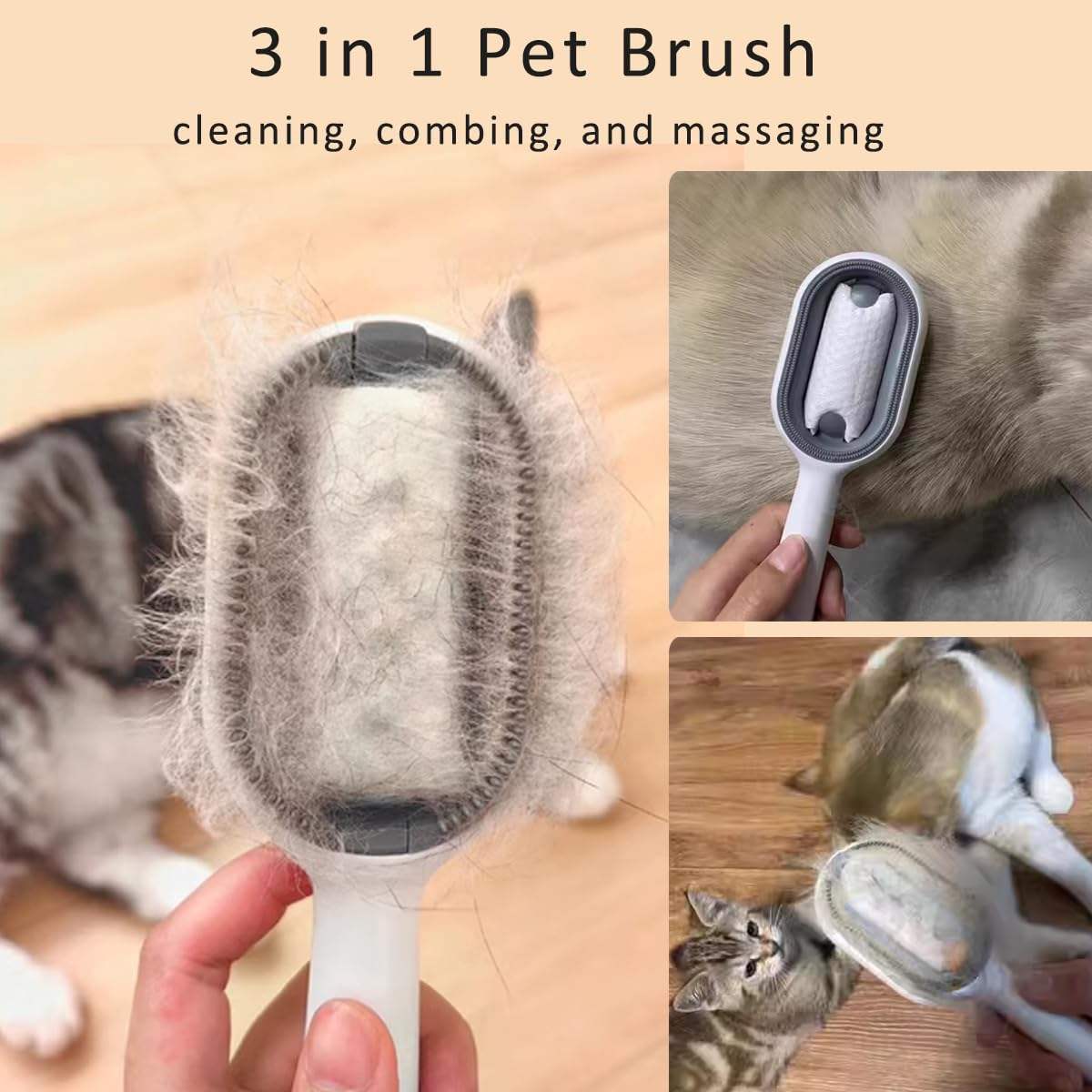 Cat Hair Brush – Gentle Grooming Tool for Reducing Shedding & Keeping Fur Healthy!