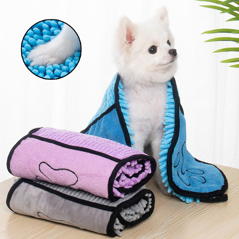 Super Absorbent Dog & Cat Towels - Quick-Drying Pet Bathrobe