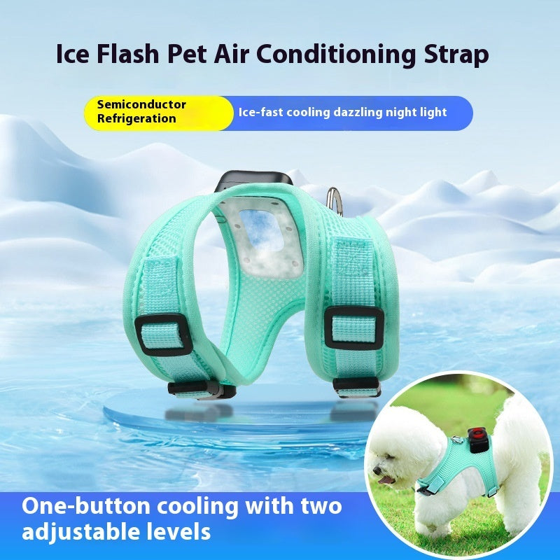 Cooling Dog Vest with Chest Harness | Breathable, Air Conditioner Pet Cooling Product