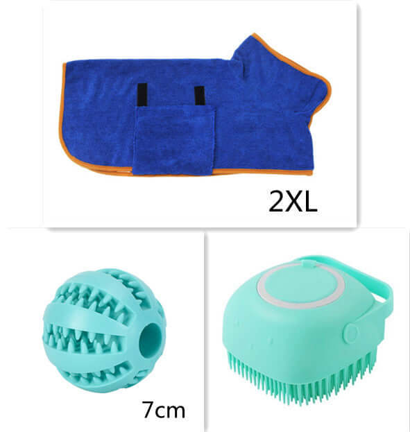 Silicone Dog Bath Massage Gloves & Shampoo Brush | Pet Grooming & Cleaning Tool for Dogs & Cats