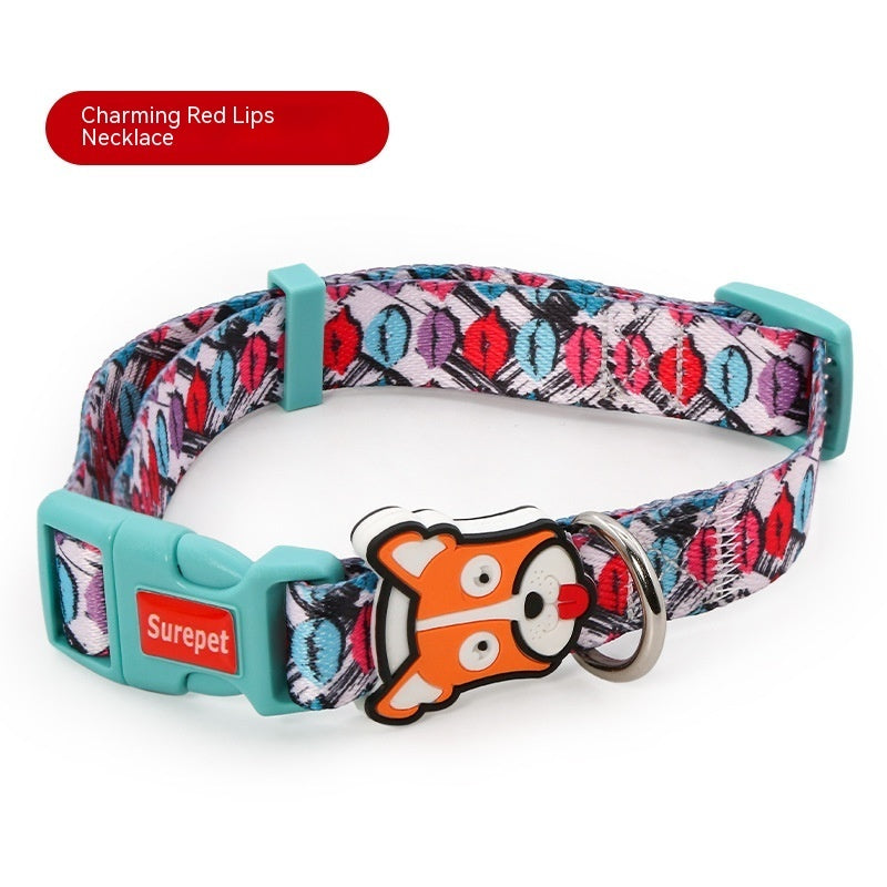 dog collar with nameplate