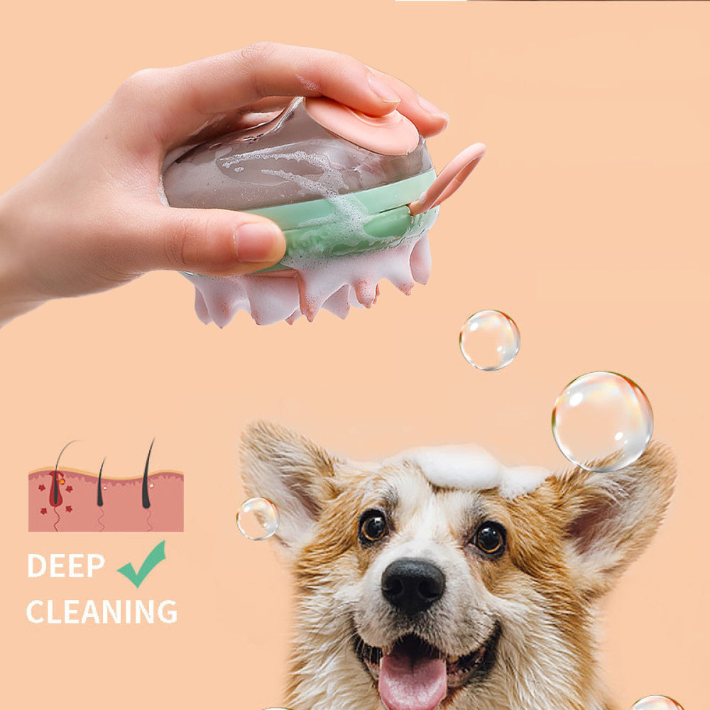 2-in-1 Pet Grooming Brush - Clean & Massage in 1 Tool